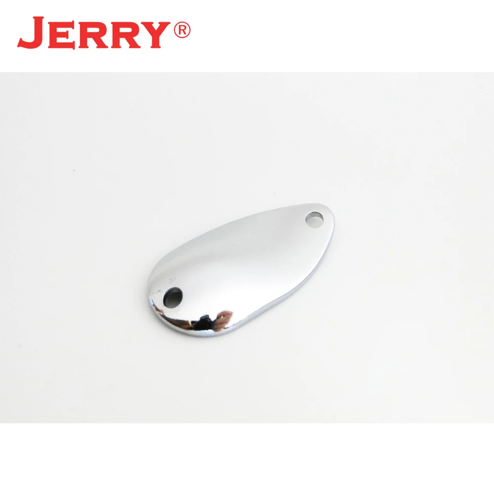 

Jerry 50pcs unpainted fishing spoon blank trout spoons metal bait size 2g 3.5g 4.5g pesca blinkers