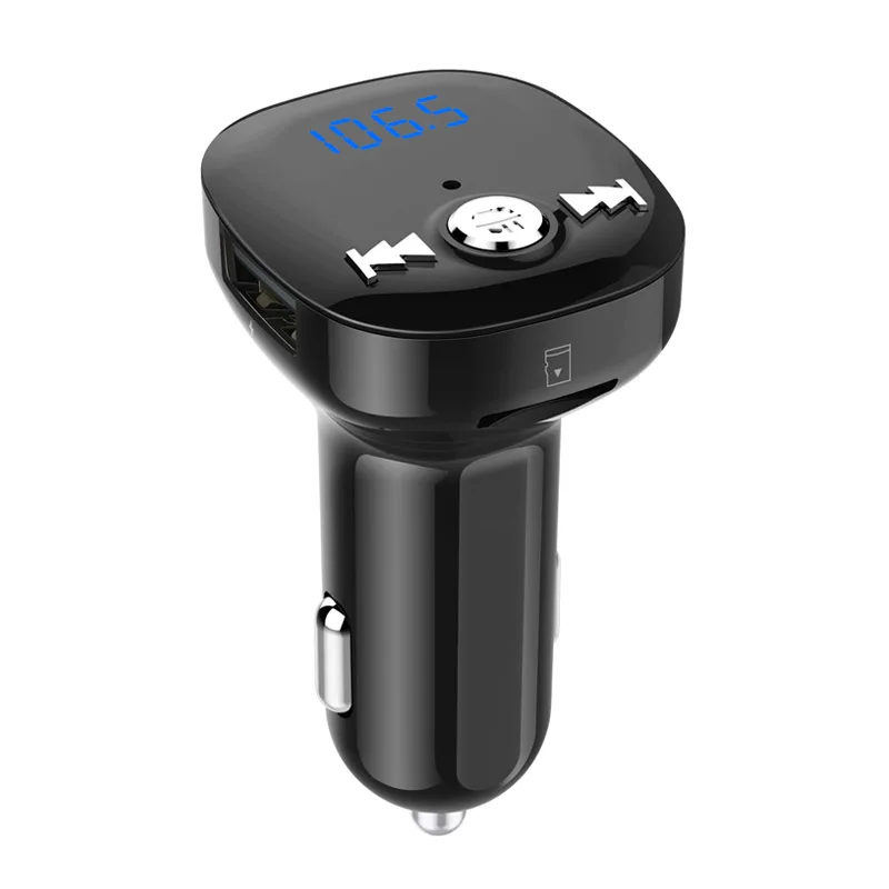 JaJaBor fm-передатчик Bluetooth автомобильный комплект громкой связи беспроводной стерео A2DP Автомобильный MP3-плеер Обнаружение напряжения 5 В 2.4A автомобильное зарядное устройство