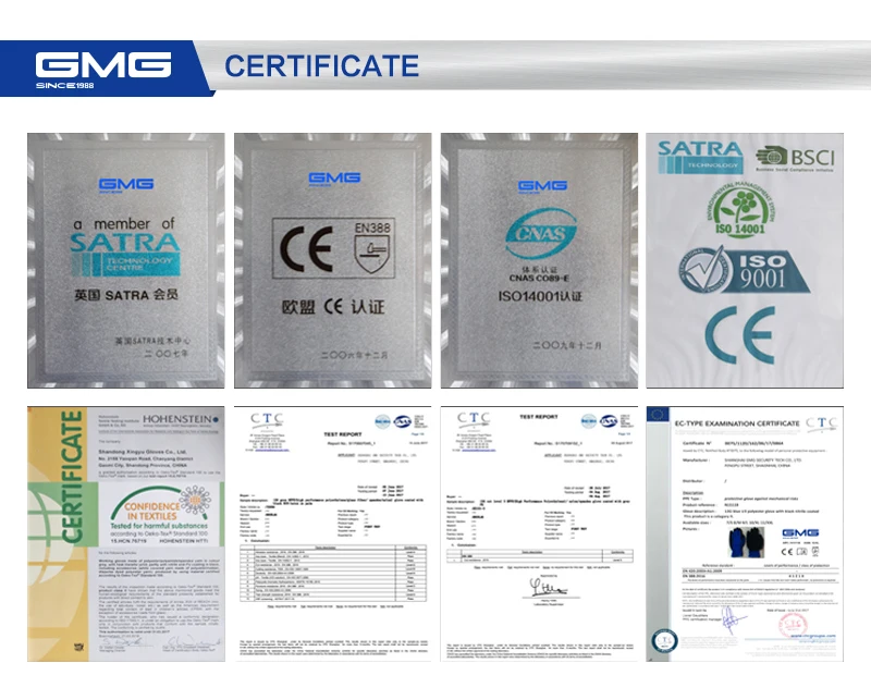 3 пары противопорезных перчаток уровень 5 GMG синие тонкие мягкие HPPE оболочки CE сертифицированные перчатки для работы безопасности механика перчатки анти-порезы