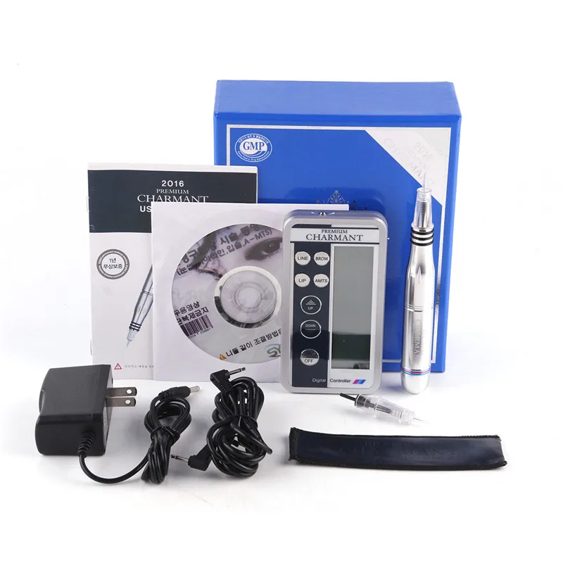 

Pro Permanent Makeup Tattoo Machine kits Professional Digital tattoo Machine Eyebrow Lip Pen Machine Sets Needles