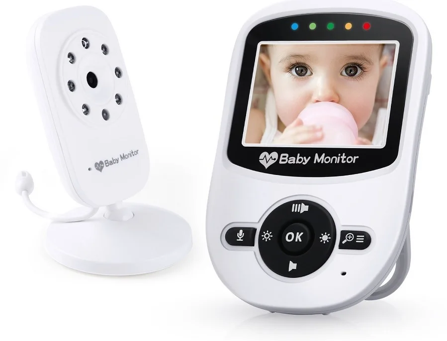 Babykam детская камера bebek telsizi радио няня 2,4 ''lcd ИК ночного видения Видео интеркомы 4 устройство контроля температуры малыша 2X зум