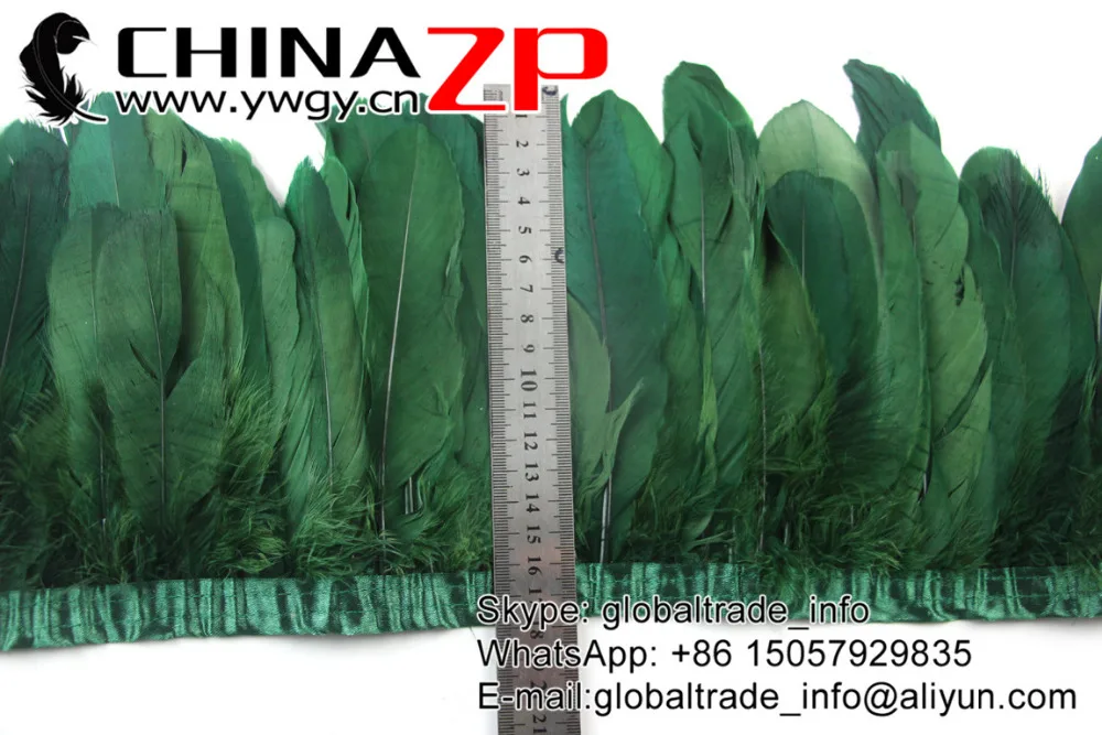 1 Olive Green Goose Nagoire Satinettes Feather Trim for Clothes Decorations (7)