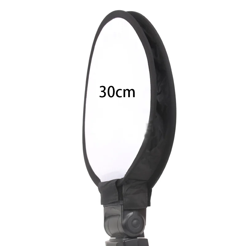 

Photo Studio Accessories Portable On-top 30cm Round SoftBox Speedlight Flash Diffuser for Nikon/Canon Yongnuo Minlta Samsung