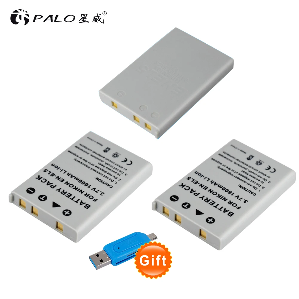 3.7V 1200Mah Li-Ion Batterie En-El5 Enel5 Per Nikon Coolpix 3700 Coolpix 4200 5200 Coolpix 5900