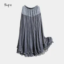 Хит, летняя длинная кружевная юбка, фатиновые юбки, сетчатая Расширенная юбка, элегантная пляжная Женская юбка макси, Saia