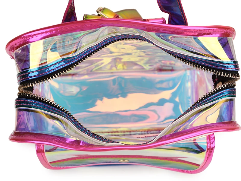 High Quality Hologram Women Backpacks PVC Laser School Backpacks For Teenagers Girls Travel Shoulder Bag Waterproof School bag 5