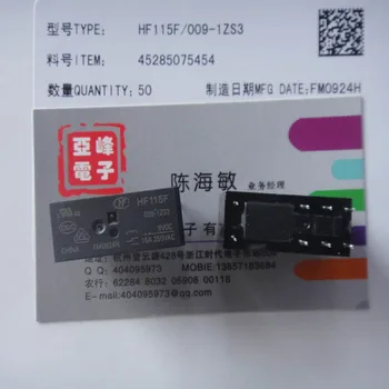 

Free shipping lot (10 pieces/lot) HONGFA HF JQX-115F-009-1ZS3 HF115F-009-1ZS3 9VDC 8PINS 16A250VAC Power Relay original New