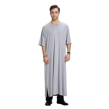 Arab Musulman Jubba Thobe Arabic Abaya Muslim Men Long Dress Arabe Saudi Arabia Pakistan Islamic Clothing Man Casual Clothes