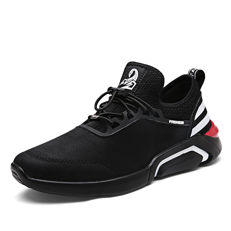 

New men's retro sports shoes wear-resistant running shoes Men high quality black fitness jogging training shoes Men