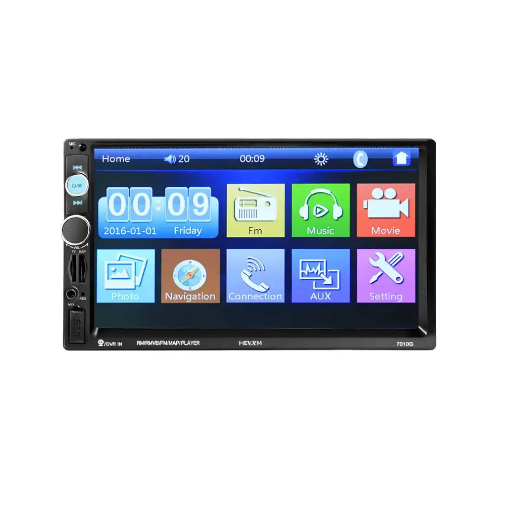 7010G 2 Din Car Video Player Car DVD 7 Inch Bluetooth FM Radio Car MP5