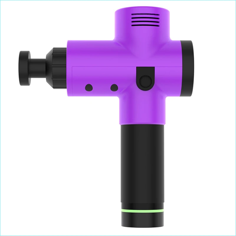 purple Электронная терапия массаж тела 3 файла 24V бесщеточный светодиодный пистолет мышцы тела упражнения тела - Цвет: purple