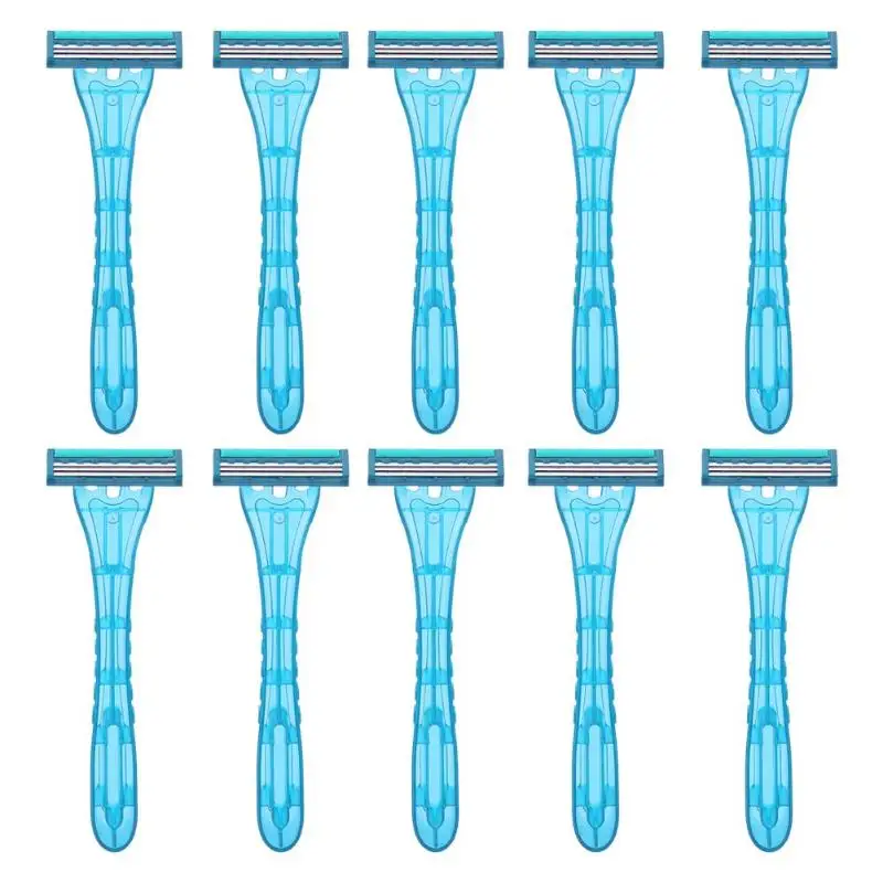 

Men Plastic Travel Portable Manual Shaver Safety Handle Disposable Razor