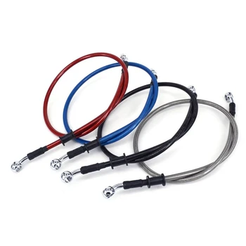 

Car Motorcycle 50cm 60cm 90cm Braided Steel Hydraulic Reinforced Brake Clutch Radiator Oil Cooler Hose Line Pipe Tube 28 Degree
