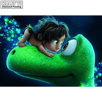 

Full Square Drill Diamond Painting Good Dinosaur Cartoon Daimond Painting Embroidery Cross Stitch Mosaic Rhinestone LK1