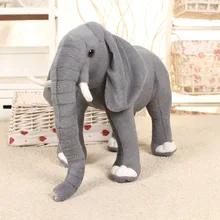 Супер большой размер 42 см/50 см/58 см/80 см реальная жизнь слон мягкие плюшевые игрушки искусственные животные игрушки куклы домашние декоративные предметы игрушки