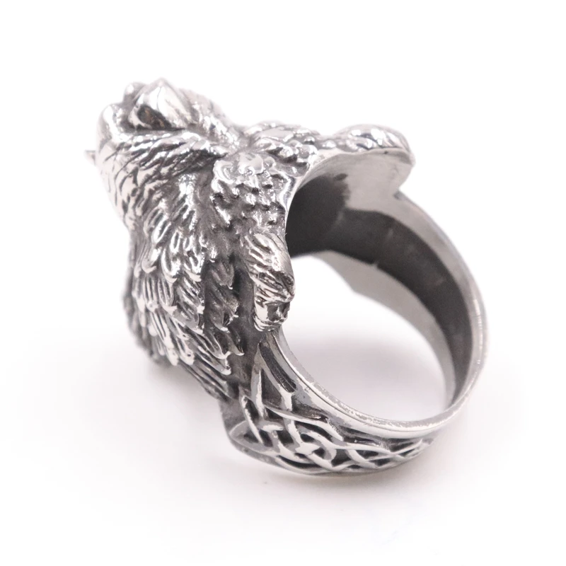 antsilver werewolf ring for men  (3)