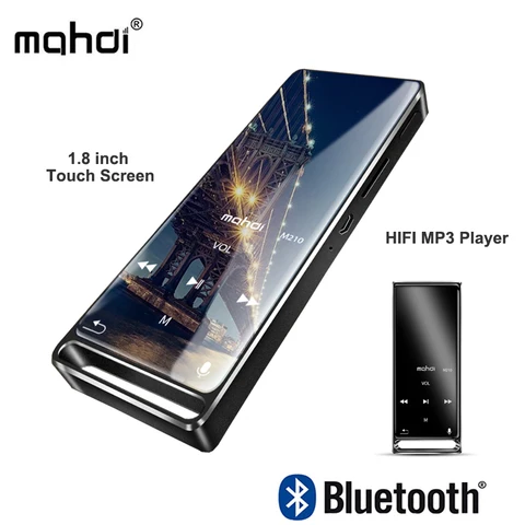 Tela de Toque Player de Música de Alta Mahdi Player Bluetooth 1.8 Polegada Portátil Esportes Usb hd Fidelidade 16 gb Apoio tf Cartão Ultra-fino M210 Mp3