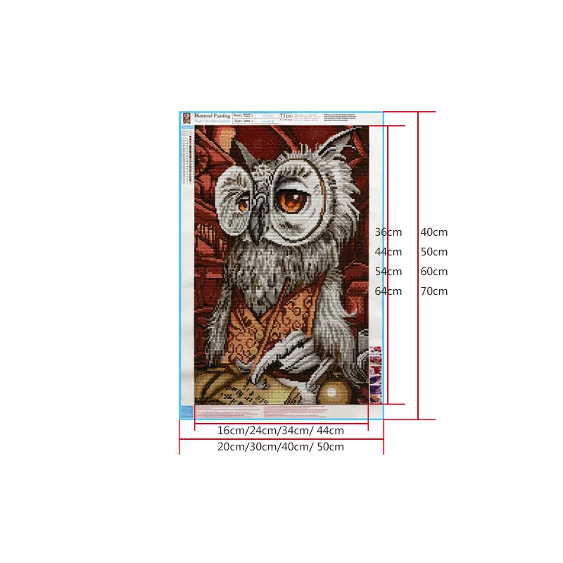 3D Animals Owl Diamond Embroidery 5D DIY Painting Cross Stitch Picture Of Resin Full Round Mosaic Home Decor|painting cross stitch|cross stitch