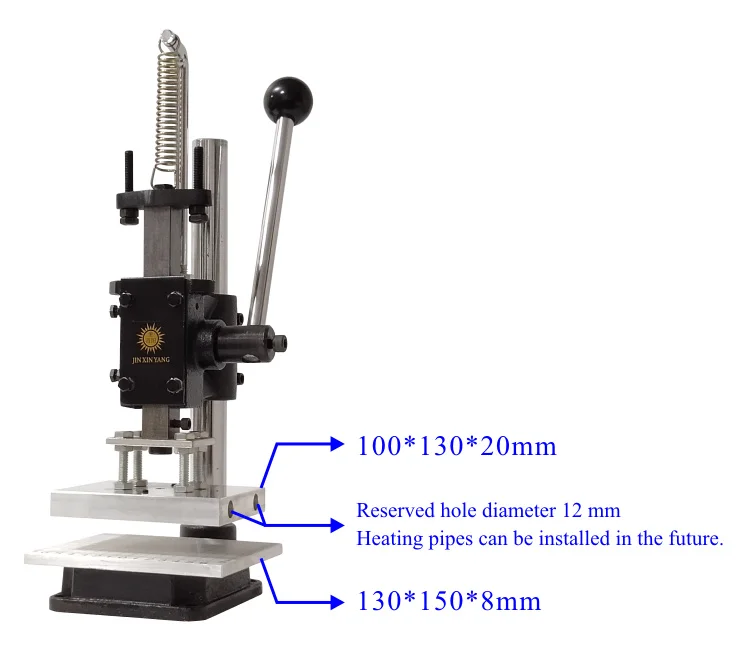 JINXINYANG штамповочная машина для кожи ручной штамповочный станок бесшумный штамповочный Ручной пресс