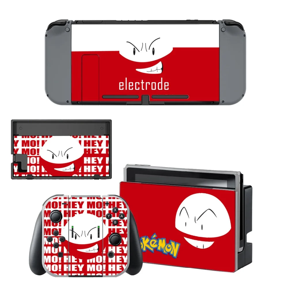 

Pokemon GO Decal Vinyl Skin Protector Sticker for Nintendo Switch NS Console +Controller + Stand Holder Protective