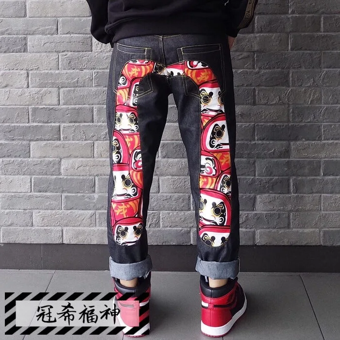 2019 autentico Evisu Nuovo Superiore di Modo di Qualità Casual Hip Hop Dei  Jeans degli uomini Del Ricamo degli uomini di Stampa Traspirante Pantaloni  Dritti - AliExpress Men's Clothing