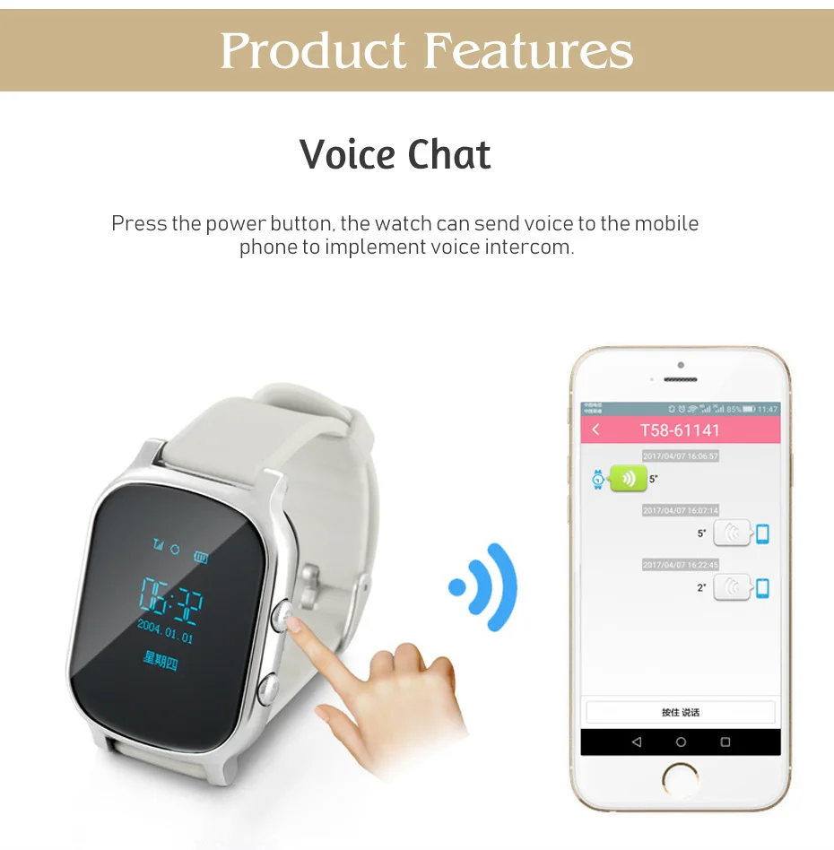 Smart Watches Positioning Tracker Gps Smart Watch For Kids Voice Call Smart Children Watch With Sim Card For Xiaomi Huawei (3)