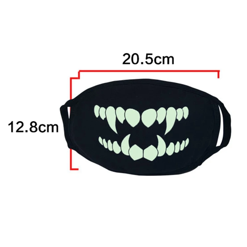Светящаяся маска для лица светильник в темноте против пыли теплая крутая унисекс Маска Рот Респиратор для использования на открытом воздухе остановка загрязнения воздуха маска