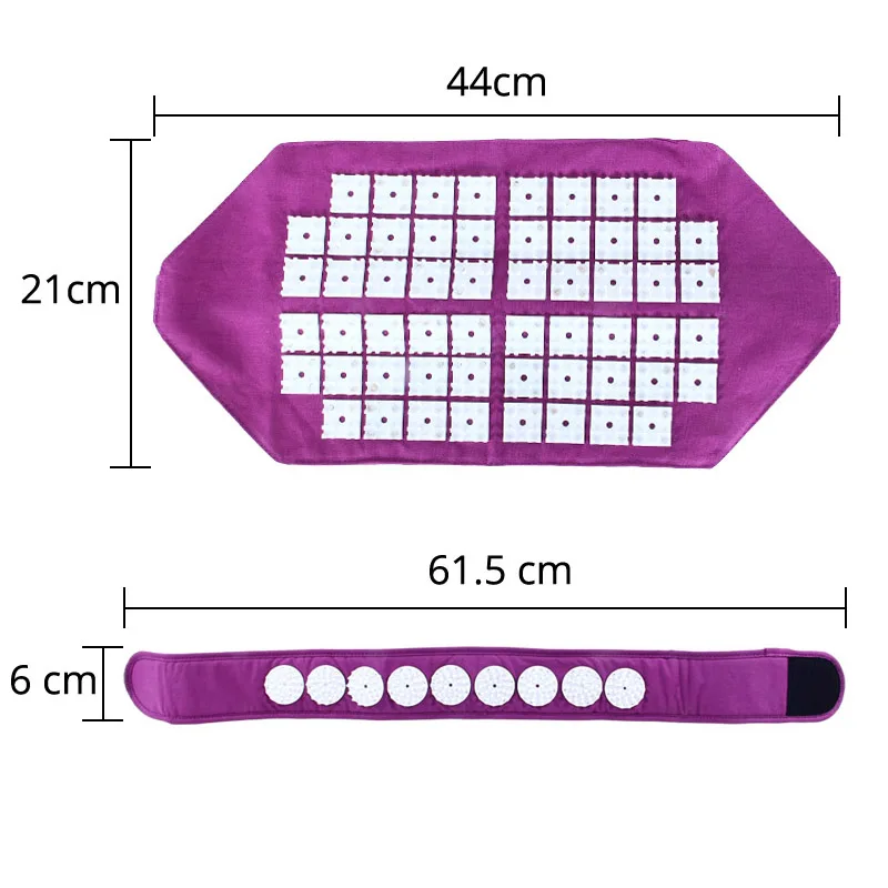 KLASVSA Acupressure belt Massager Acupuncture Stress Reflexology Mat Head Back Leg Pain Relief Relax Health Care KLASVSA Acupressure belt Massager Acupuncture Stress Reflexology Mat Head Back Leg Pain Relief Relax Health Care