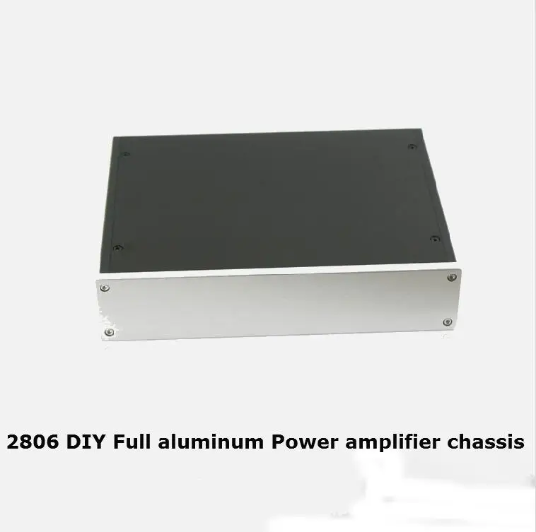 2806KB DIY Full aluminum Power amplifier chassis / AMP case Enclosure headphone amp box PSU | Электроника