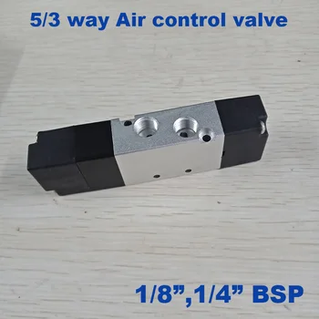 

Pneumatic valve 4A130C/E/P-06 1/8" 4A230-08 Port 1/4 inch BSP 5/3 way closed/exhaust/pressure center double air control valve