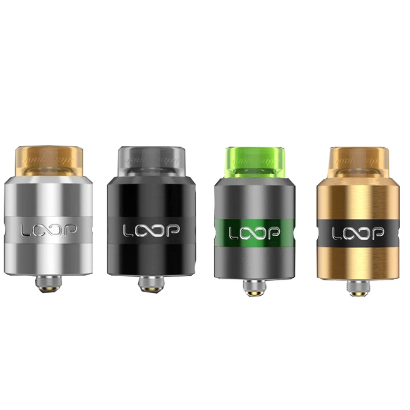 Newest RDA atomizer Geekvape loop RDA 24mm RDA vape with Unique W shaped build deck minimizes leakage RDA for vape 510 box mod