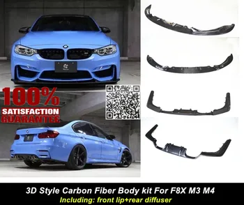 

F80 F82 M3 M4 BODY KIT--3D STYLE CARBON FIBER BODY KIT FOR BMW F80 F82 M3 M4 INCLUDING FRONT LIP DIFFUSERNICE FITMENT&QUALITY!