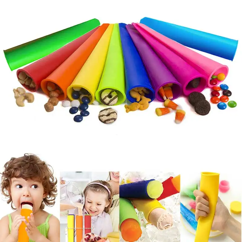 

Ice Cream Mold Push Up Ice Cube DIY Lolly Mould Silicone Ice Tray Pop Popsicle Maker Tools Sale popsicle molds