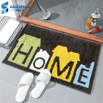

SHIERJU Home Cartoon Carpet 45x65cm/50x80cm Pastoral Non-slip Water Uptake Tapis Salon Shower Room Soft Carpet For Hallway