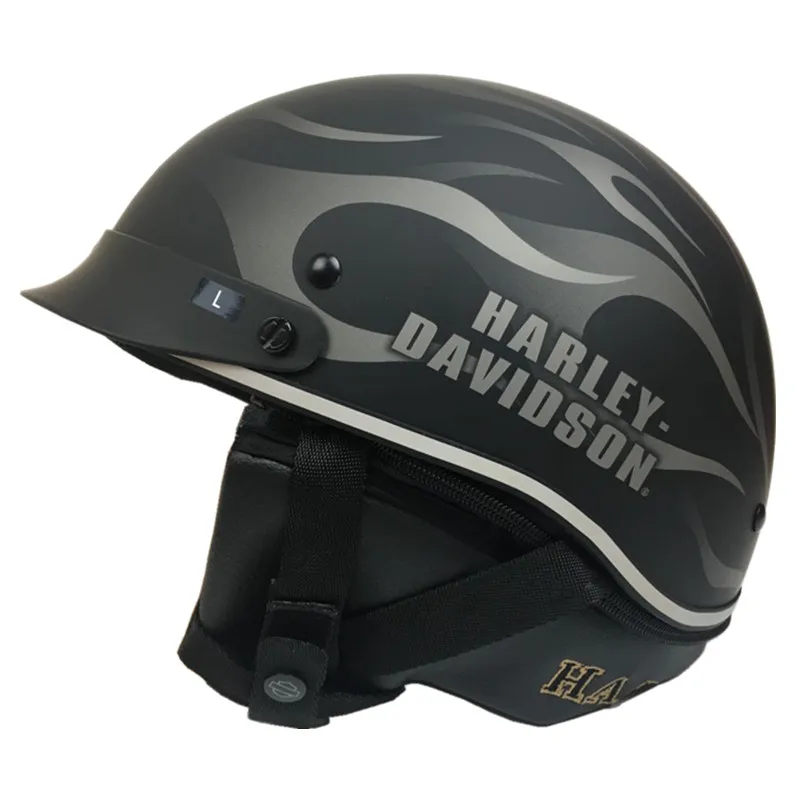 Top quality vespa open face Harley Style Motorbike Helmet vintage half
