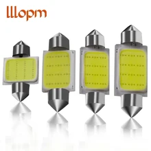 31mm 36mm 39mm 41mm FESTOON 12 Chips COB LED Bulb C5W C10W Car Dome Light Auto Interior Map Roof Reading Lamp DC12V White Color festoon 39mm 6w 420lm 6 cob led white light car auto reading lamp dome bulb 12v 2 pcs