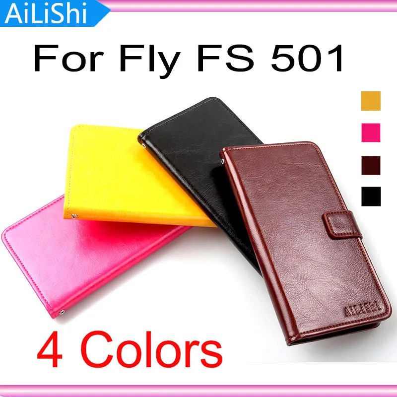 

AiLiShi For Fly FS501 Nimbus 3 FS 501 Case Wallet Book Style Flip Cover Luxury Leather Case Protective Phone Bag