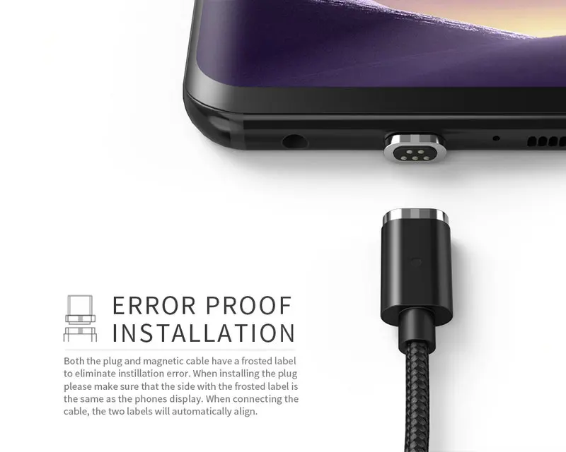 WSKEN mini 2 Black Type C Magnetic fast charging usb cable (8)