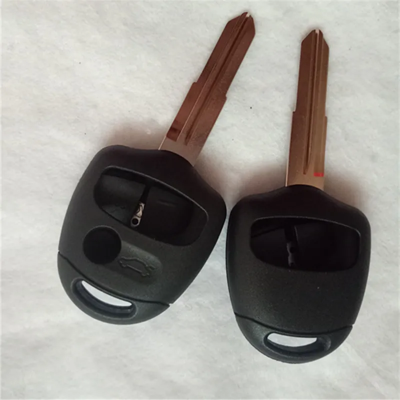 DAKATU 2/3 кнопки дистанционного ключа автомобиля чехла для Защитные чехлы для сидений, сшитые специально для Mitsubishi Lancer EX Evolution Grandis Outlander оболочки MIT8/MIT11 лезвие