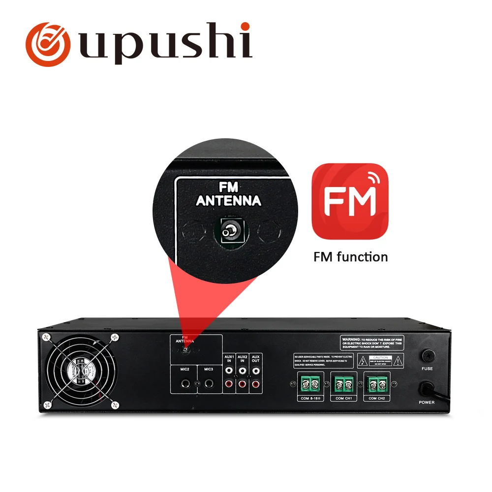 Power amplifier bluetooth 4.0 with 3 microphones