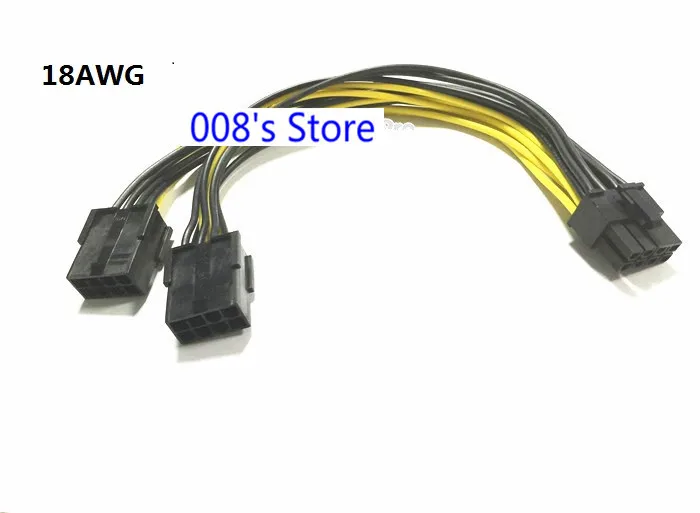 جديد pc امدادات الطاقة الفاصل كابل الداخلي لل gpu موليكس 8pin إلى 2 pci-e 8 (6 + 2) دبوس موصل 16awg بطاقة الرسومات 18awg جديد pc امدادات الطاقة الفاصل كابل الداخلي لل gpu موليكس 8pin إلى 2 pci-e 8 (6 + 2) دبوس موصل 16awg بطاقة الرسومات 18awg