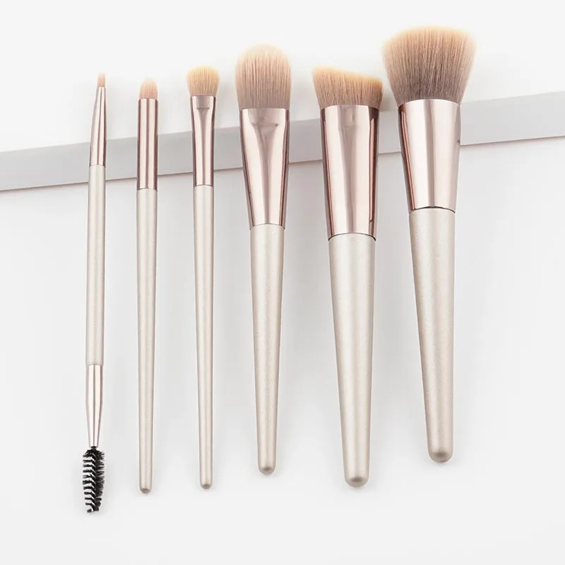 

6Pcs/set Make Up Brushes Sets Natural Soft Powder Foundation Eyeshadow Eyelash Contour Blending Makeup Brushes Kits Dropshipping