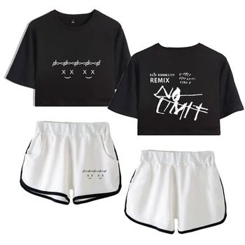 

post malone Two Pieces Set Women Sexy Cool 2019 New T-shirt+Short Pants Fashion high Street casual Popular hip Women Summer Sets