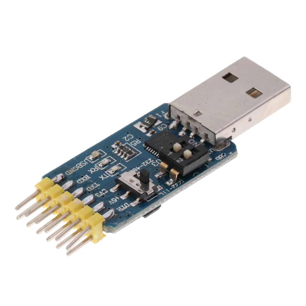 6-в-1 USB2.0 для ttl/UART/RS485/RS232/CP2102 модуль последовательного преобразователя постоянного тока