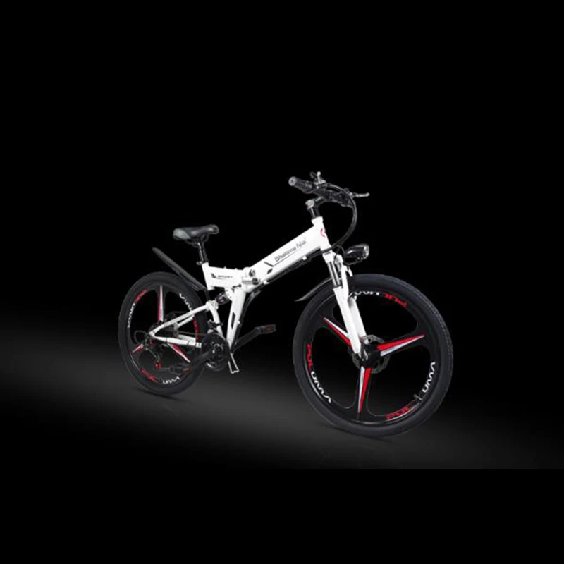 Электрический складной велосипед 26 Дюймов 48 В литиевая батарея для двух человек электромобиль