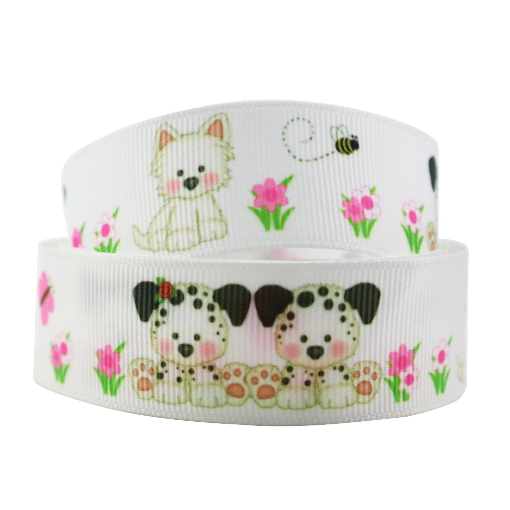 David accessories 1 ''Единорог Сова собака Санта с изображением снеговика резинка из полиэстера 50 ярдов, DIY Рождество ручной работы материалы, 50Yc3045