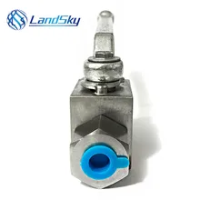Alta pressão hidráulica G1/2 threaded válvula de esfera válvula de esfera válvula de esfera em linha shut off famale indústria 2 maneira válvula de esfera