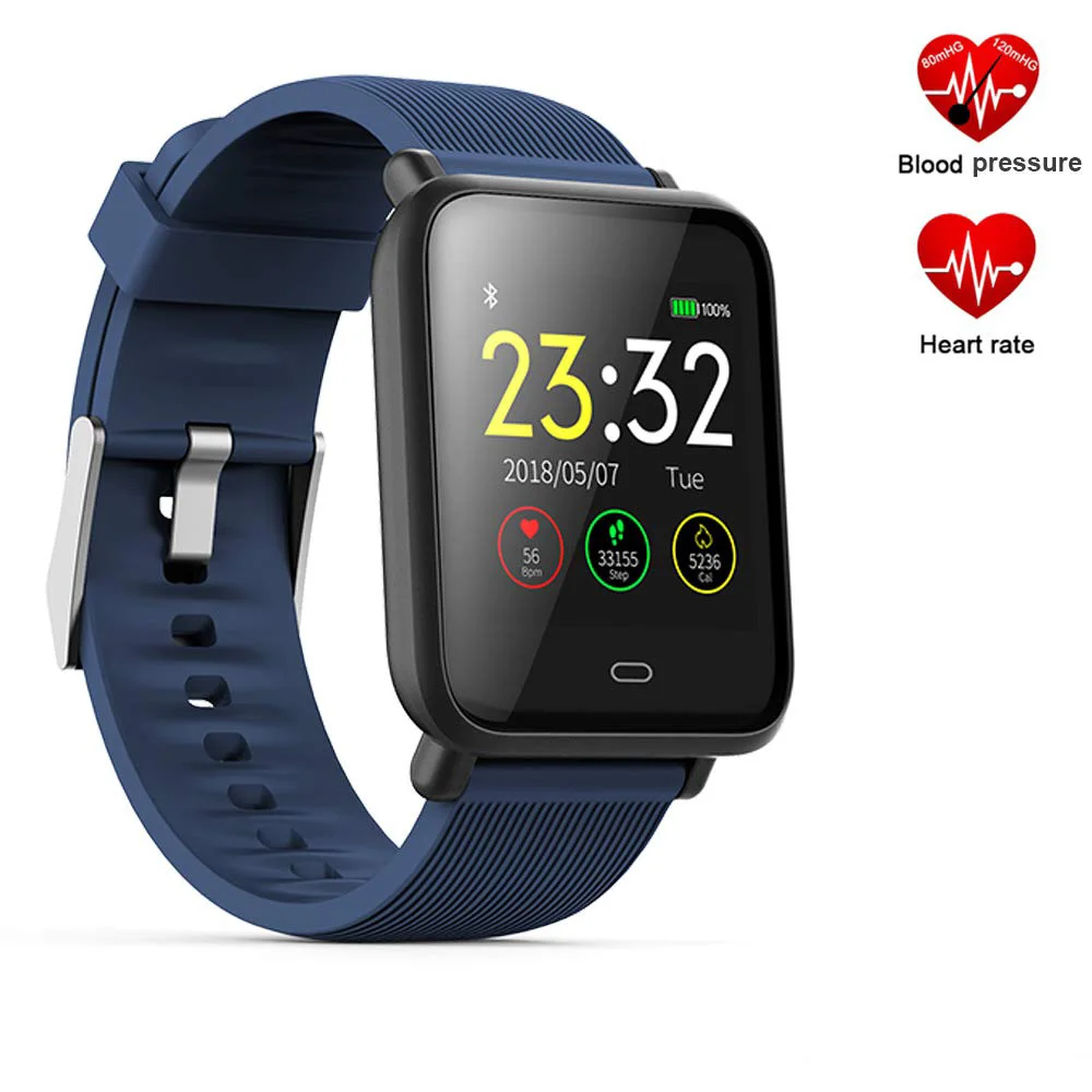 Умные часы q9 reloj inteligente relogio кровяное давление монитор сердечного ритма Спорт