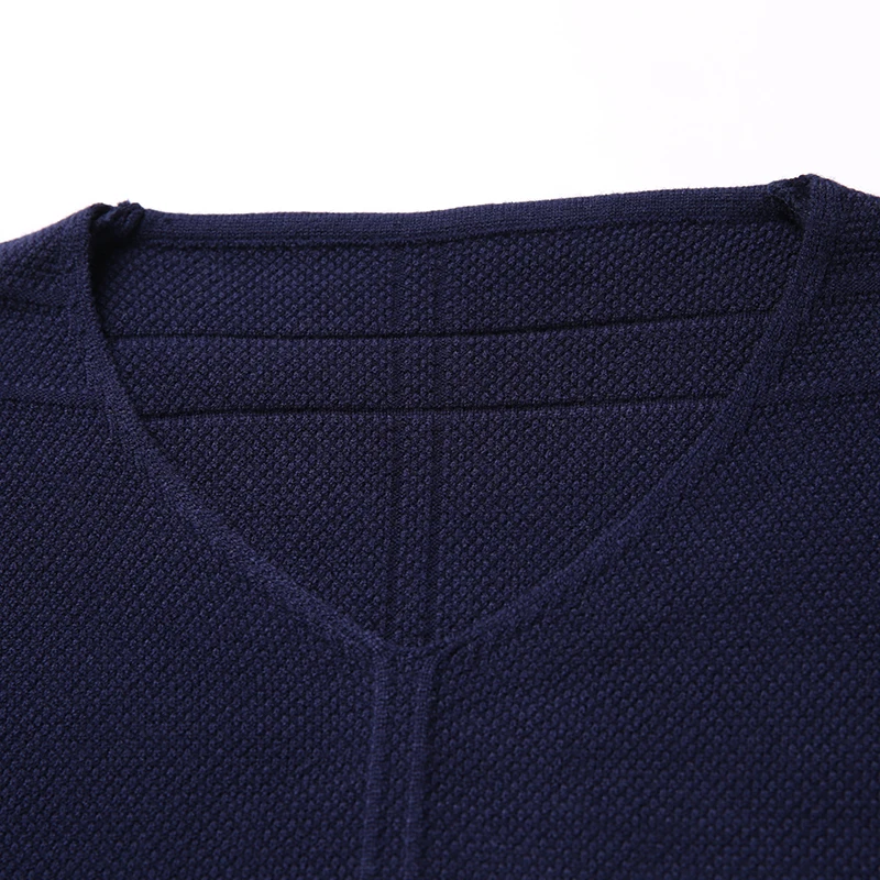 Liseaven v-образным вырезом свитера Для мужчин длинный рукав тянуть Homme кашемировый пуловер свитер мужской Костюмы