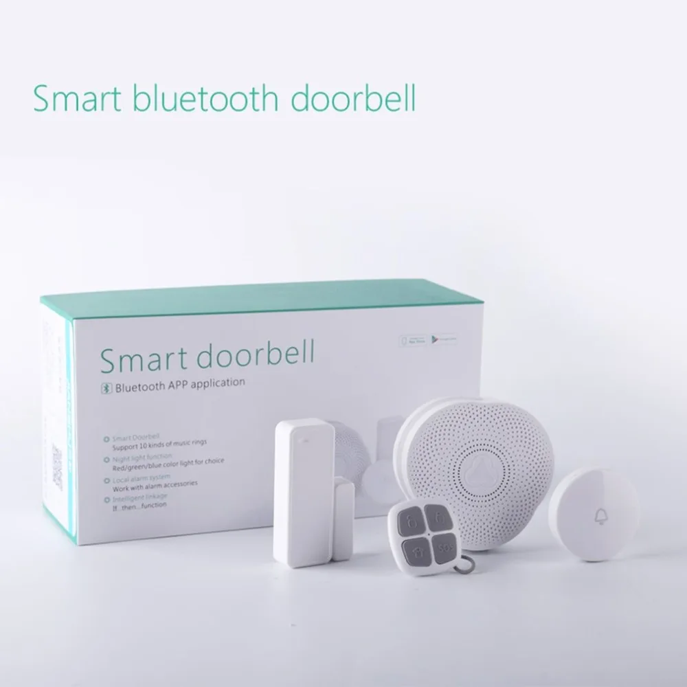 433/868mhz GS-DML Smart Home Doorbell System Bluetooth Wireless Door bell With Night Light Support Android/IOS App Control